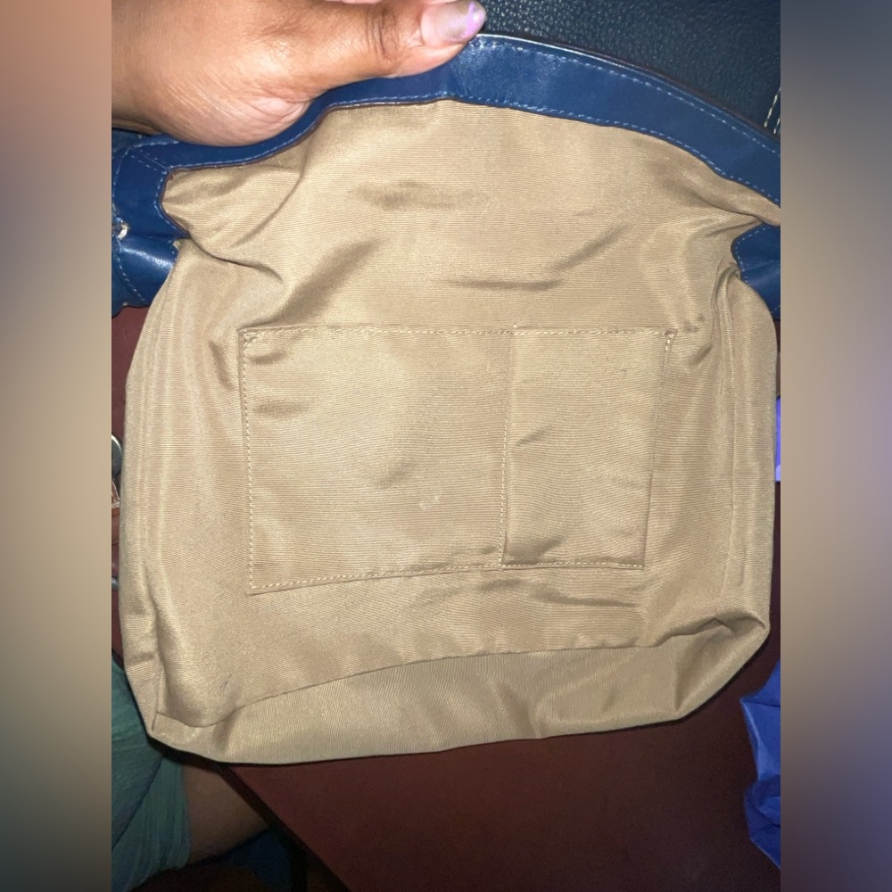 Coach Chelsea Navy Pebbled Leather Turnlock Hobo Bag Almost Vintage 2009 EUC Y2K - Picture 11 of 16